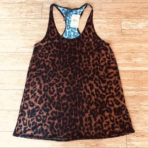 Joe’s Jeans Cheetah Print Racerback Tank Top